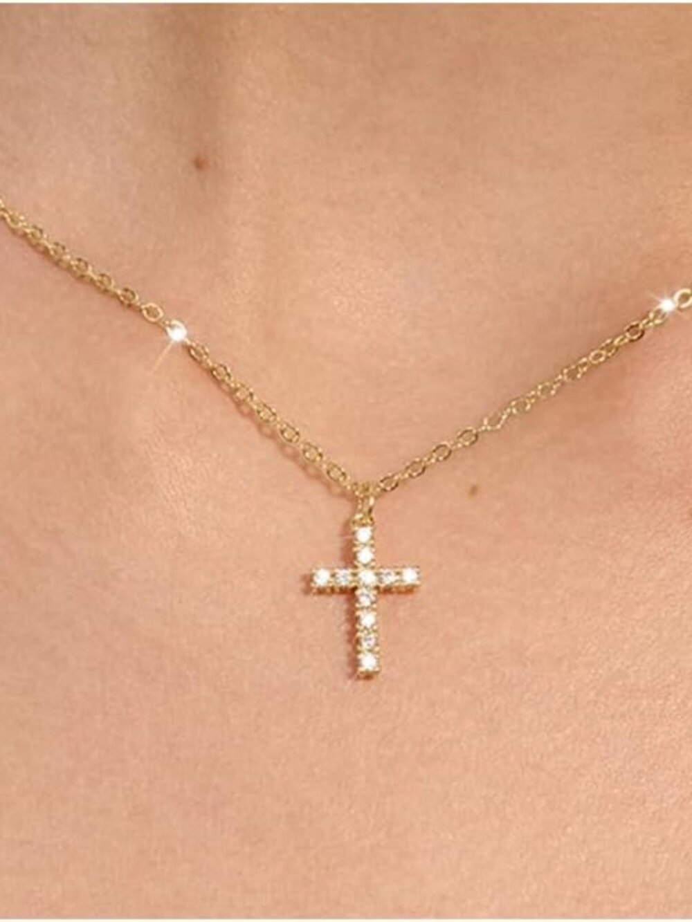 Cross Necklace for Women-Dainty Simple 14k Gold Plated/sterling silver Plated Cr